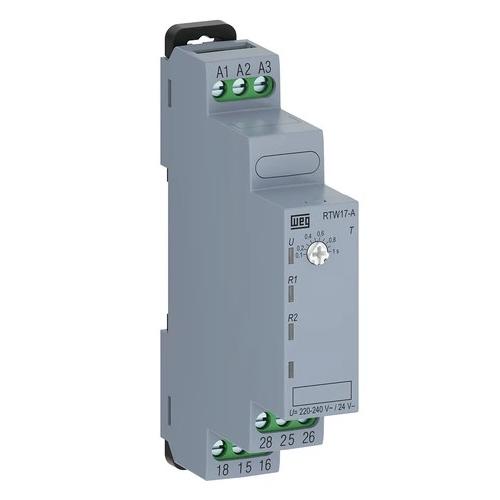 Imagem Produto RELE DE TEMPO 0,6S/60 SEGUNDOS 220/240V C/RETARDO ENERGIZAÇÃO RTW17-A01U060SE40 - WEG