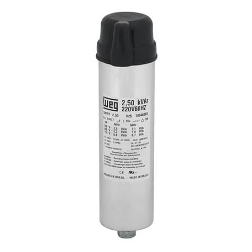 Imagem Produto CAPACITOR TRIFASICO P/CORRECAO FATOR POTENCIA 5KVAR 380V UCWT5V40 L16 HD - WEG