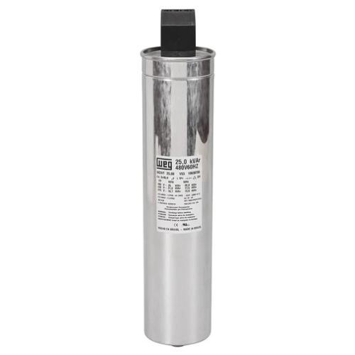 Imagem Produto CAPACITOR TRIFASICO P/CORRECAO FATOR POTENCIA 7,5KVAR 380V UCWT7,5V40 N20 HD - WEG