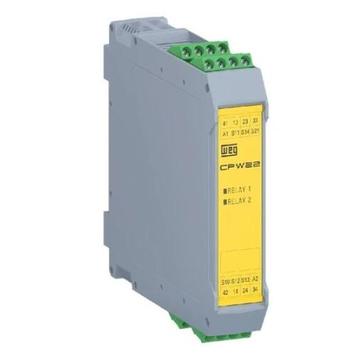 Imagem Produto RELE SEGURANCA 24VCA/VCC 3NA1NF CONTROLE PARADA EMERGENCIA (MANUAL E AUTOMATICO) CPW22 - WEG