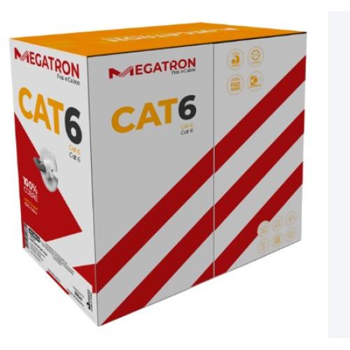 Imagem do produto CABO REDE 23AWGX4P CAT6 PRETO CM (CERTIFICADO) - MEGATRON