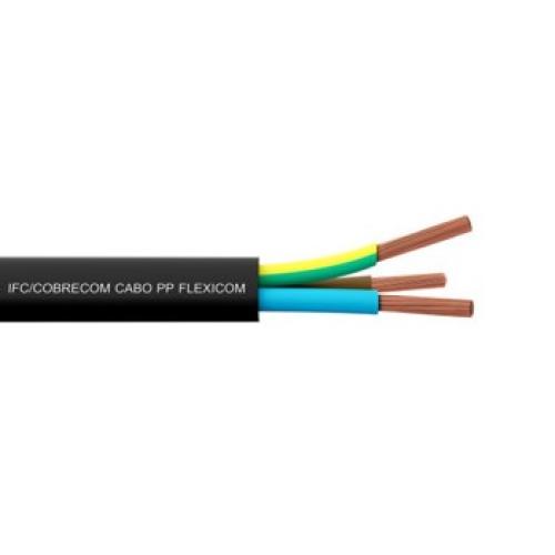 Imagem Produto CABO PP COBRE PVC 70G 500V 3X0,5MM PRETO - COBRECOM