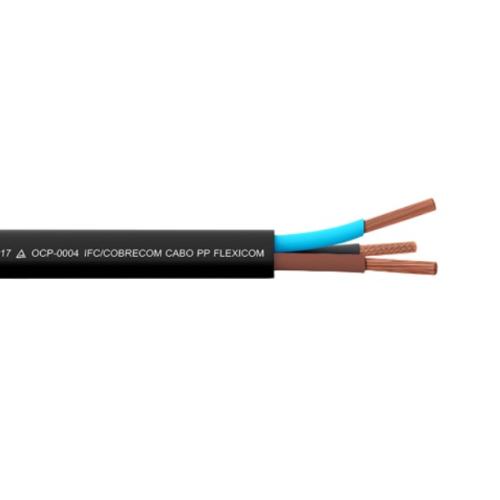 Imagem Produto CABO PP COBRE PVC 70G 500V 3X1MM PRETO - COBRECOM