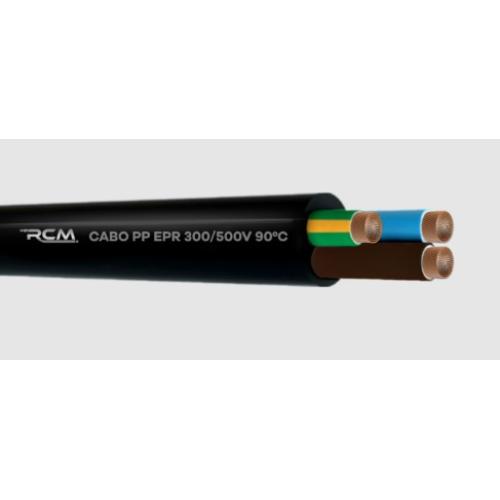 Imagem Produto CABO PP COBRE PVC 70G 500V 3X1,5MM PRETO - RCM