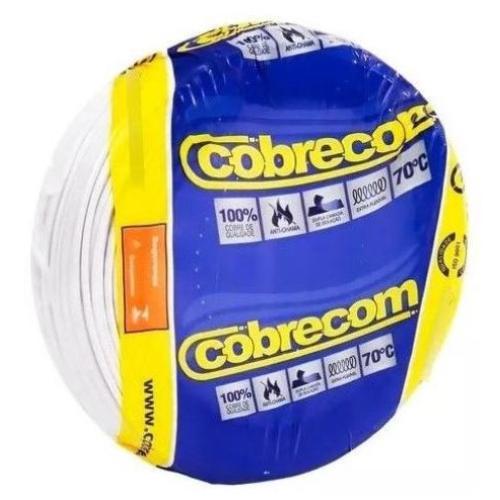 Imagem Produto CABO LSHF/A 70G FLEXIVEL 750V 1X4MM BRANCO ATOX - COBRECOM