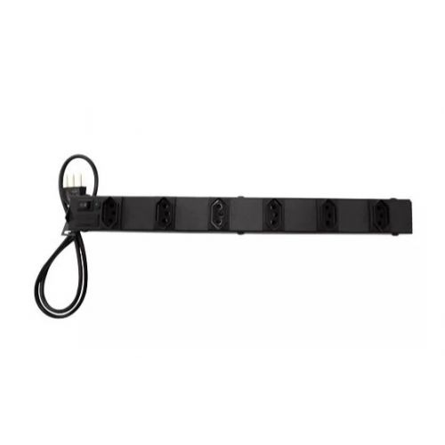 Imagem Produto REGUA PARA RACK 6 TOMADAS 2P+T PRETA