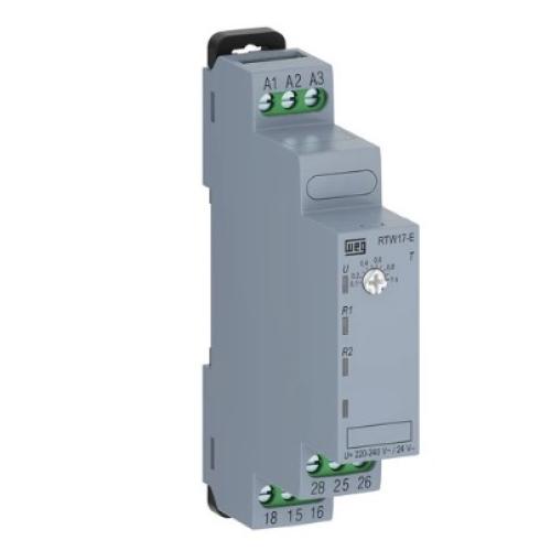 Imagem Produto RELE DE TEMPO 0,6S/60 SEGUNDOS 208/480V C/PULSO NA ENERGIZAÇÃO RTW17-E02U060SD90 - WEG