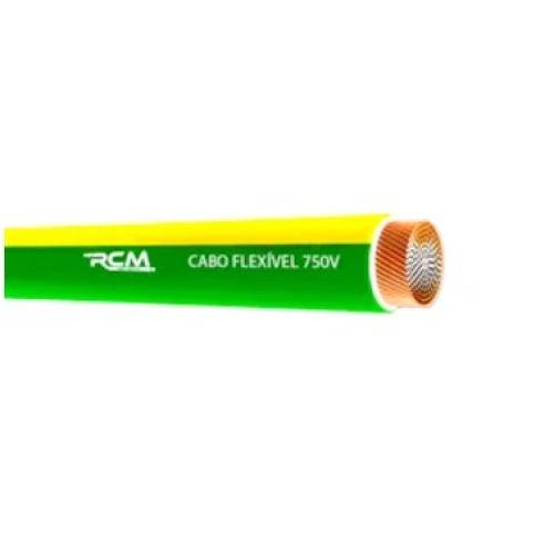 Imagem Produto CABO FLEXIVEL COBRE PVC 70G 750V 1X10MM VERDE/AMARELO - RCM