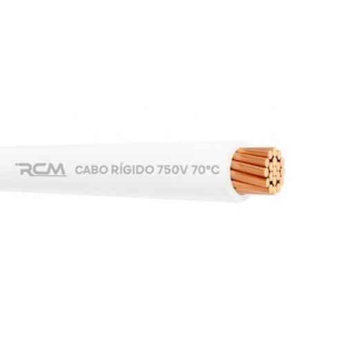 Imagem Produto CABO RIGIDO COBRE PVC 70G 750V 1X25MM BRANCO - RCM