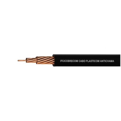 Imagem Produto CABO RIGIDO COBRE PVC 70G 750V 1X25MM PRETO - COBRECOM