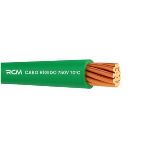 Imagem Produto CABO RIGIDO COBRE PVC 70G 750V 1X25MM VERDE - RCM