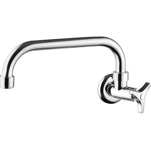 Imagem Produto TORNEIRA LAVATORIO METAL PAREDE BICA RETA C72 - ALPHA
