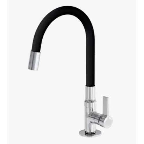 Imagem Produto TORNEIRA METALICA COZINHA MESA FLEXIVEL PRETA C65 - ALPHA