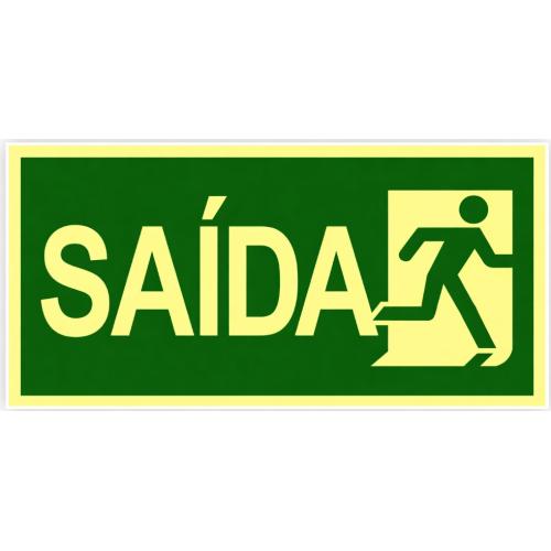 Imagem Produto PLACA DE SINALIZACAO PLASTICA BONECO E SAIDA 15X30CM