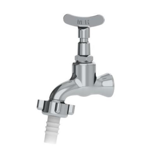 Imagem Produto TORNEIRA METALICA P/TANQUE/JARDIM INSTALACAO PAREDE CURTA (FIXA) - REAL METAIS