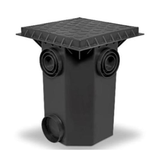 Imagem Produto CAIXA DE INSPECAO ESGOTO 35X35X44,5MM SAIDAS DN100 - ROMA