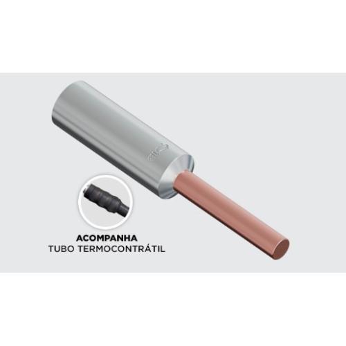 Imagem Produto TERMINAL COMPRESSAO BIMETALICO BORNE P/CABO 10MM FURO 25MM - INTELLI