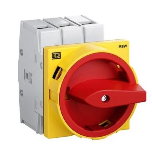 Imagem Produto INTERRUPTOR SECCIONADOR 80A COM MANOPLA MSW080F-3P00-3R - WEG