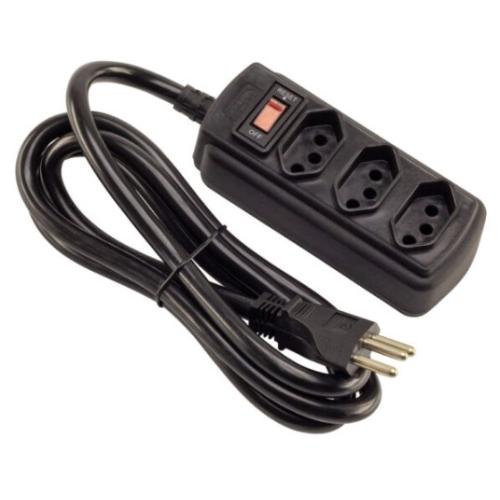 Imagem Produto FILTRO LINHA 3 TOM 1,5M  2P+T ABS 20A PT - FORCE LINE