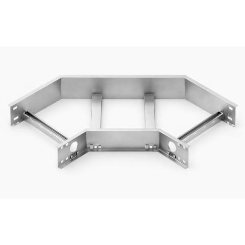 Imagem Produto CURVA PARA LEITO GALVANIZADO FOGO HORIZONTAL 45 GRAUS 600X100MM CHAPA 16