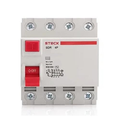 Imagem Produto DISPOSITIVO RESIDUAL (DR) 4 POLOS 100A 300MA - STECK
