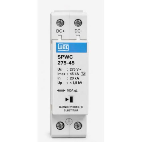 Imagem Produto DISPOSITIVO DE PROTECAO CONTRA SURTOS (DPS) DIN 45KA 275V BRANCO - WEG