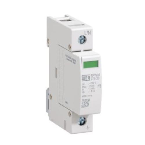 Imagem Produto DISPOSITIVO DE PROTECAO CONTRA SURTOS (DPS) DIN 20KA 275V BRANCO - WEG