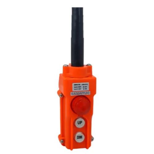 Imagem Produto BOTOEIRA PLASTICA PENDENTE 2 OPERACOES C/ ALARME E EMERGENCIA COB 61HC BOTOES GIRA P/SOLTAR - SIBRATEC