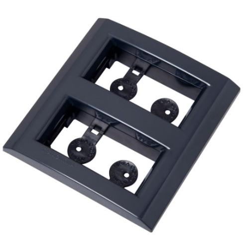 Imagem Produto PLACA P/MOVEL COM 2 ESPACO P/ MODULO LIZ GRAFITE - TRAMONTINA