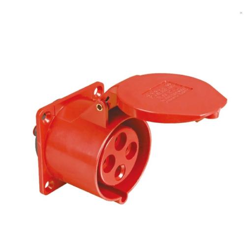 Imagem Produto TOMADA BLINDADA EMBUTIR 5 POLOS 16A 380/440V 6HORAS VERMELHA IP44 TEWD-16P4H6E53 - WEG