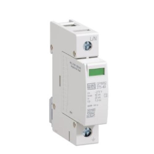 Imagem Produto DISPOSITIVO DE PROTECAO CONTRA SURTOS (DPS) DIN 40KA 275V BRANCO - WEG