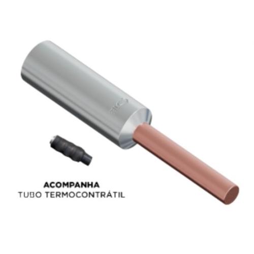 Imagem Produto TERMINAL COMPRESSAO BIMETALICO BORNE PINO REDONDO COBRE P/CABO 120MM - INTELLI