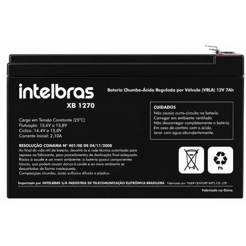 Imagem Produto BATERIA SELADA VRLA 12V 7AH XB1270 - INTELBRAS