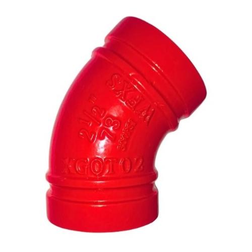 Imagem Produto JOELHO (COTOVELO) 45G RANHURADO (GROOVED)  P/TUBO HIDRAULICO 2 1/2 - 76MM - SEGURIMAX