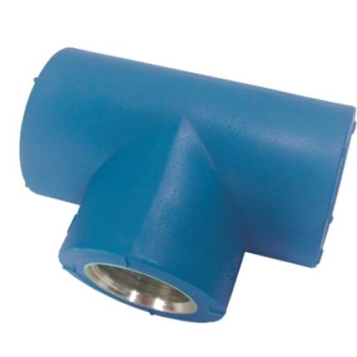 Imagem Produto TE F/F/F CENTRAL INSERTO METALICO PPR INDUSTRIAL 20X1/2 - TOP FUSION