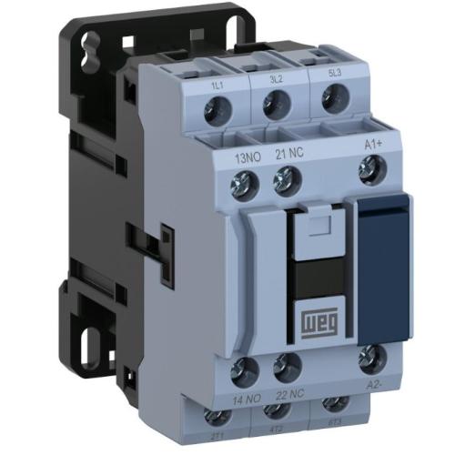 Imagem Produto CONTATOR PRINCIPAL TRIPOLAR 12A 1NA1NF 380V 50/60HZ CWB12-11-30D33 - WEG