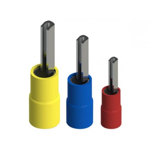Imagem Produto TERMINAL PRE ISOLADO PINO 50,0 MM AZUL LONGO (VALOR DE 100 PECAS) - INTELLI