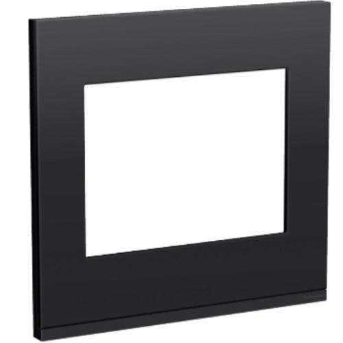 Imagem Produto PLACA 4X2 COM 3 ESPACOS HORIZONTAL GRAFITE COM SUPORTE FENIX - SCHNEIDER