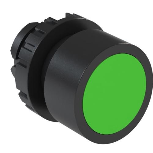 Imagem Produto BOTAO PLASTICO IMPULSO FACEADO 22,0 VERDE REDONDO ARO PRETO CSW-BF2-WH - WEG