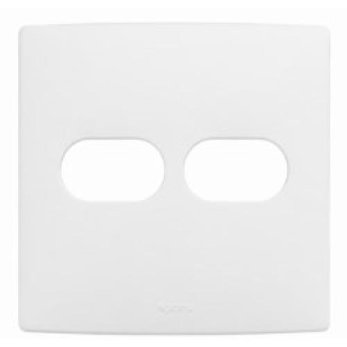 Imagem Produto PLACA 4X4 COM 1+1 ESPACOS BRANCA VIVA COM SUPORTE - PIAL