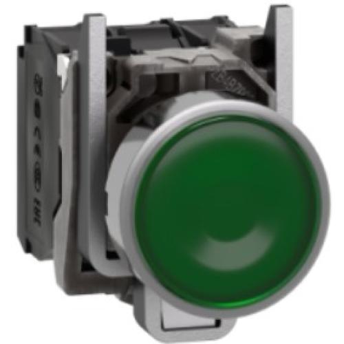 Imagem Produto BOTAO METALICO IMPULSO FACEADO 22,0 VERDE REDONDO 1NA+1NF - SCHNEIDER