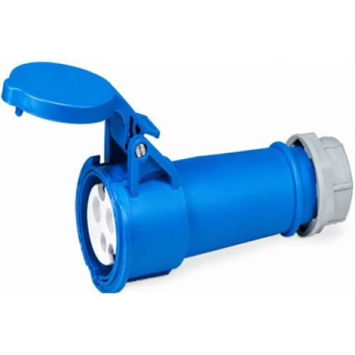 Imagem Produto ACOPLAMENTO BLINDADO EXTENSAO 5 POLOS 63A 200/250VCA 9 HORAS AZUL IP67 CIW-63P5H9E57 - WEG
