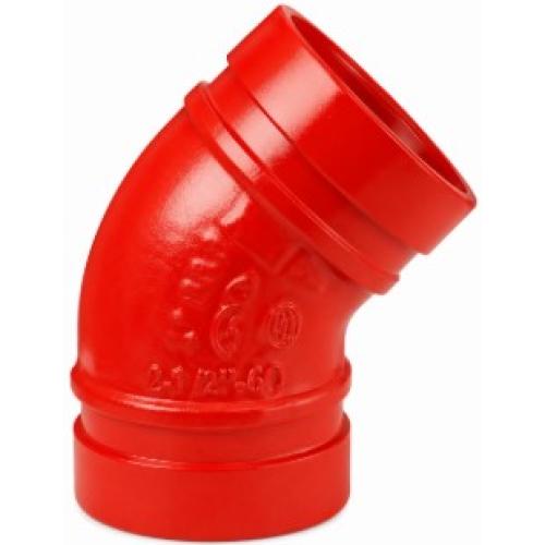 Imagem Produto JOELHO (COTOVELO) 45G RANHURADO (GROOVED) P/TUBO HIDRAULICO 2 1/2 - 73MM - SEGURIMAX