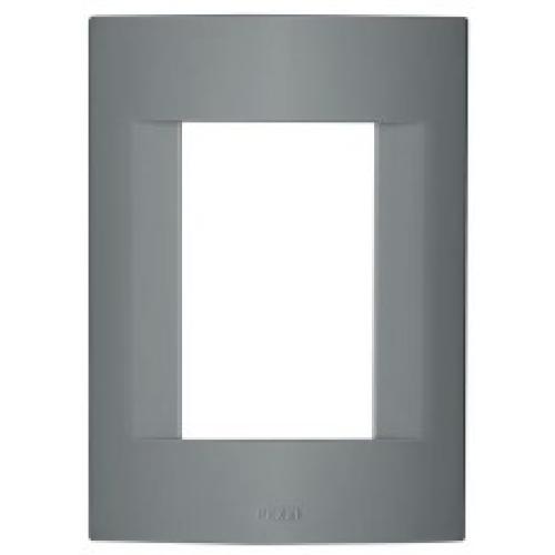 Imagem Produto PLACA 2X4 COM 3 ESPACOS HORIZONTAL  ACETINADA CONCRETO SEM SUPORTE SATINATA - PEZZI