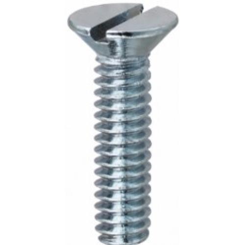 Imagem Produto PARAFUSO ROSCA UNC CABECA CHATA FENDA 1/4X5/8 INOX (VALOR DE 100 PECAS)