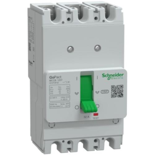 Imagem Produto DISJUNTOR CAIXA MOLDADA 3 POLOS 32A 10KA EM 415VAC FIXO - SCHNEIDER INDUSTRIAL