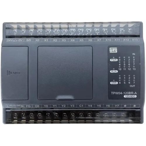 Imagem Produto CONTROLADOR LOGICO PROGRAMAVEL 12 ENTRADAS DIGITAIS 24VCC / 8 SAIDAS A RELE 2A - WEG