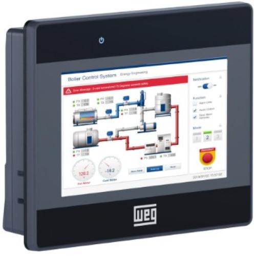 Imagem Produto IHM CLP TELA COLORIDA 4,3" 24VCC MT8052IP - WEG
