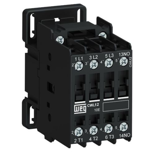 Imagem Produto CONTATOR PRINCIPAL TRIPOLAR 12A 1NA 220VCA 50/60HZ CWL12-10-30D23 - WEG