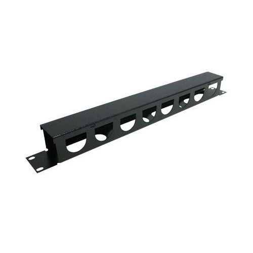Imagem Produto GUIA DE CABOS FECHADO HORIZONTAL 1U PARA RACK PRETO